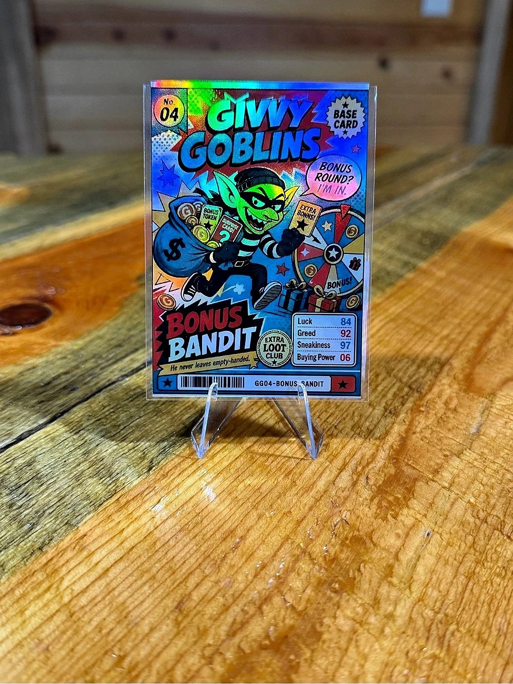 Givvy Goblins Bonus Bandit Trading Card